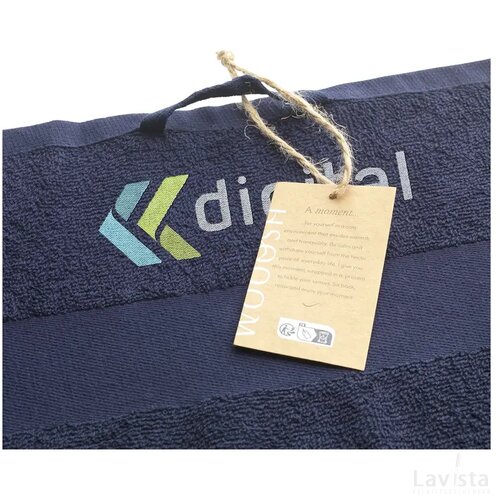 Wooosh Bath Towel Grs Recycle Cotton Mix 140 X 70 Cm Navy
