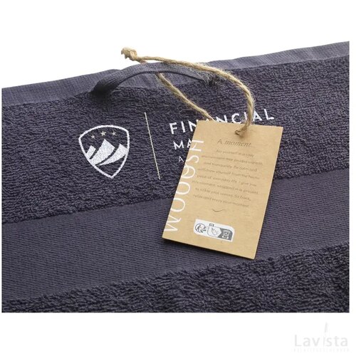 Wooosh Bath Towel Grs Recycle Cotton Mix 140 X 70 Cm Donkergrijs