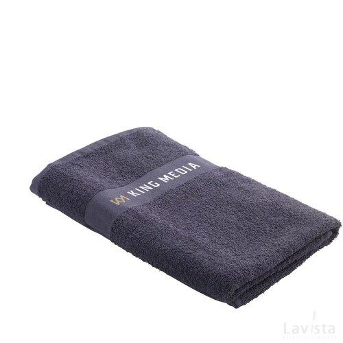 Wooosh Bath Towel Grs Recycle Cotton Mix 140 X 70 Cm Donkergrijs