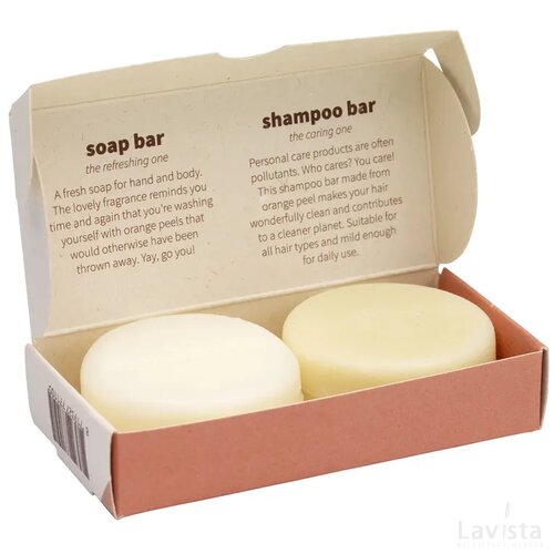 Unwaste Duopack Soap & Shampoo Bar Oranje