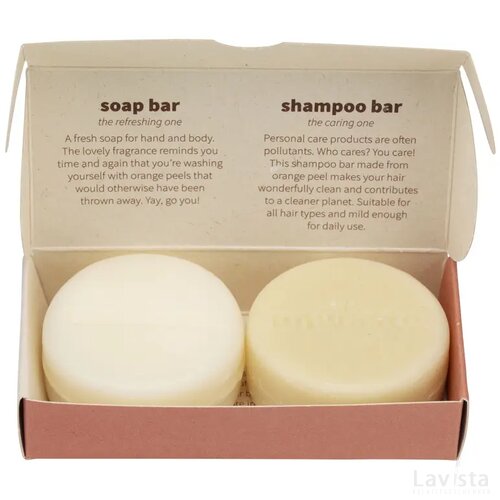 Unwaste Duopack Soap & Shampoo Bar Oranje