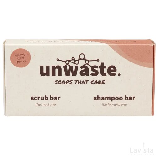 Unwaste Duopack Scrub & Shampoo Bar Bruin