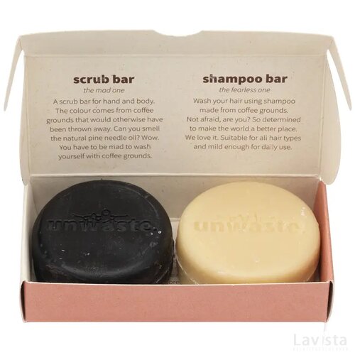 Unwaste Duopack Scrub & Shampoo Bar Bruin
