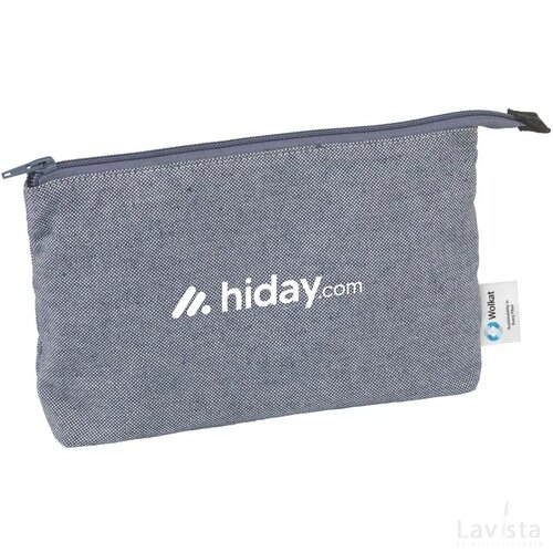 Wolkat Safi Recycled Textile Cosmetic Bag Toilettas Blauw