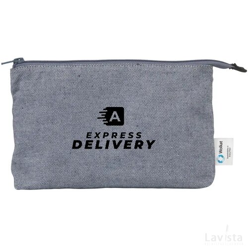 Wolkat Safi Recycled Textile Cosmetic Bag Toilettas Blauw