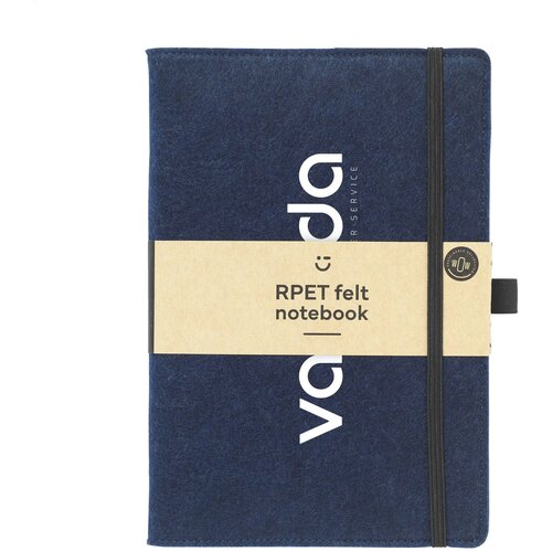 Felty Grs Rpet Notebook A5 Notitieboek Donkerblauw