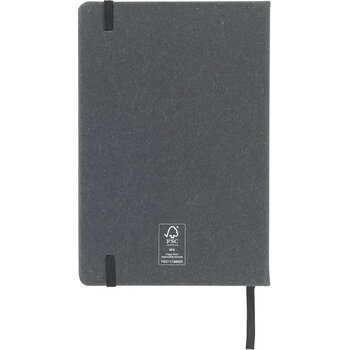 Montana Recycled Leather Notebook A5 Notiteboek Zwart