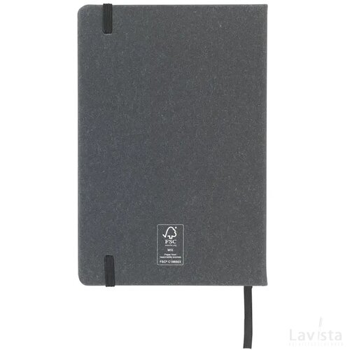 Montana Recycled Leather Notebook A5 Notiteboek Zwart