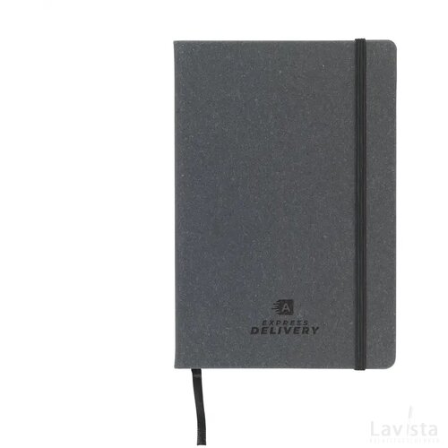 Montana Recycled Leather Notebook A5 Notiteboek Zwart