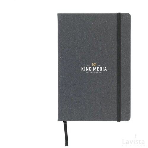Montana Recycled Leather Notebook A5 Notiteboek Zwart