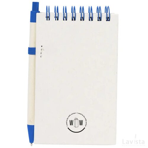 Milk-Carton Smart Note Set Notitieboek Blauw