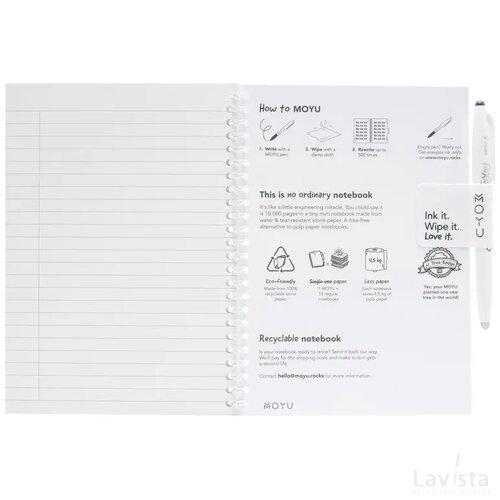 Moyu Erasable Stone Paper Notebook Softcover 18 Pag. Groen