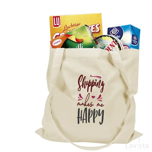 Shoppybag Grs Recycled Cotton (180 G/M²) Winkeltas Naturel
