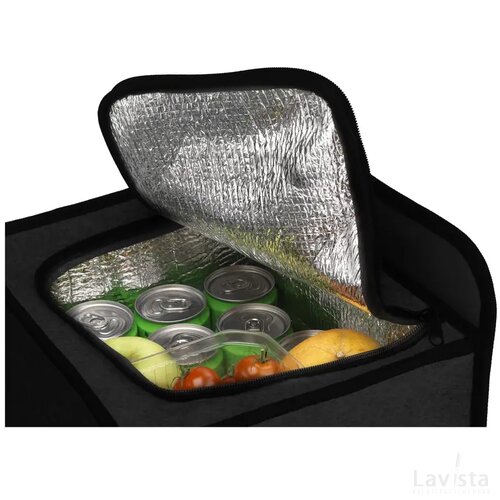 Trunk Rpet Felt Organizer Cooler Opbergtas/Koeltas Zwart