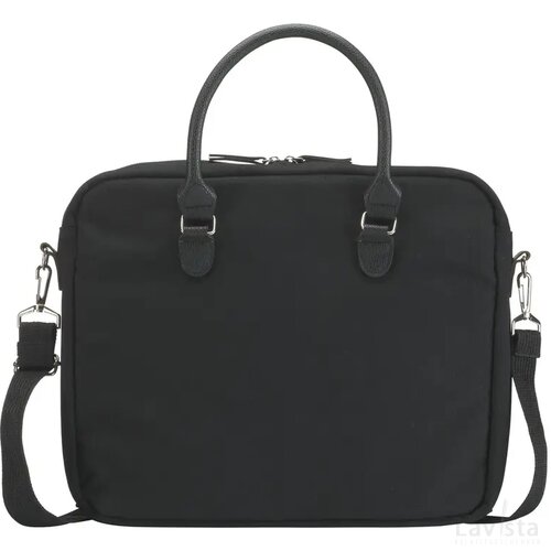 Denver Laptop Bag Recycled Canvas 15,6 Inch Laptoptas Zwart
