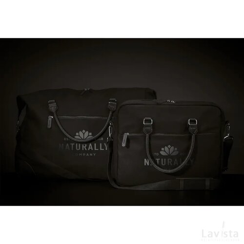 Denver Laptop Bag Recycled Canvas 15,6 Inch Laptoptas Zwart