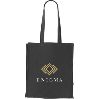 Solid Bag Colour Grs Recycled Canvas (340 G/M²) Tas Zwart