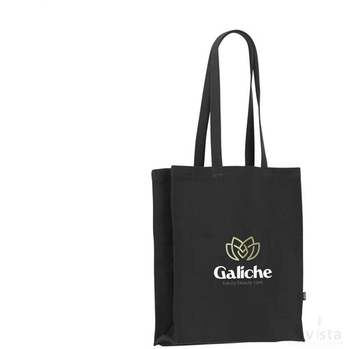 Solid Bag Colour Grs Recycled Canvas (340 G/M²) Tas Zwart