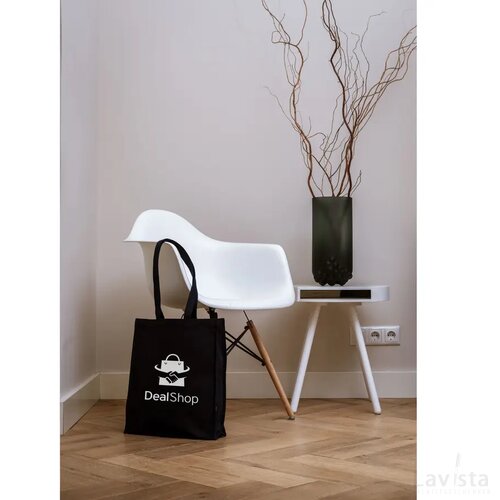 Solid Bag Colour Grs Recycled Canvas (340 G/M²) Tas Zwart