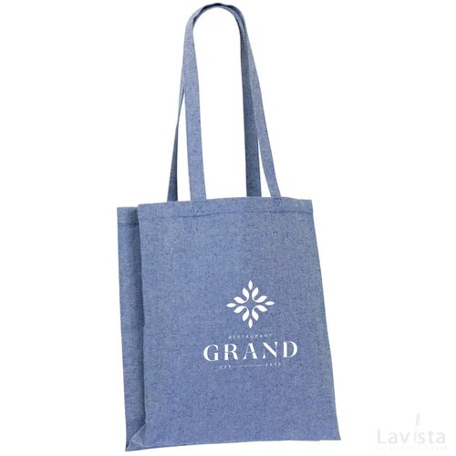 Melange Shopper Grs Recycled Canvas (280 G/M²) Tas Blauw