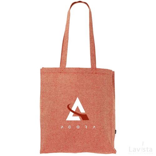 Melange Shopper Grs Recycled Canvas (280 G/M²) Tas Rood
