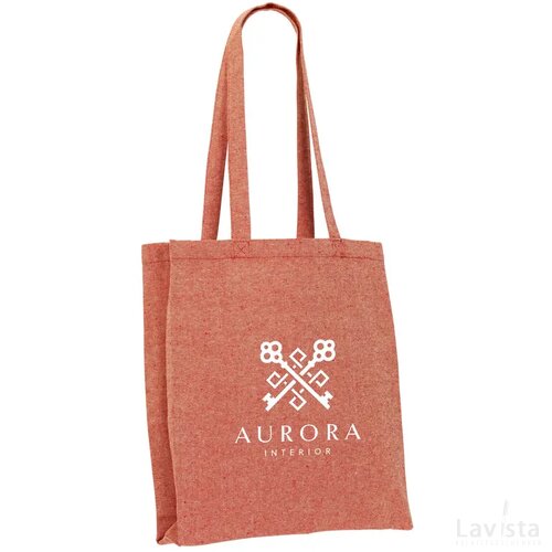 Melange Shopper Grs Recycled Canvas (280 G/M²) Tas Rood