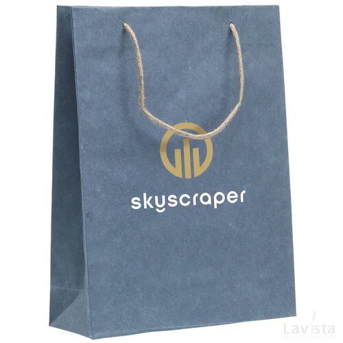 Leaf It Bag Gerecycled Met Jeansvezels (180 G/M²) L Donkerblauw