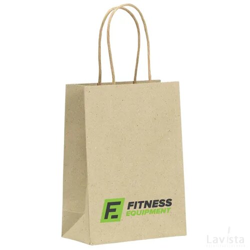 Leaf It Bag Gerecycled Graspapier (120 G/M²) S Bruin