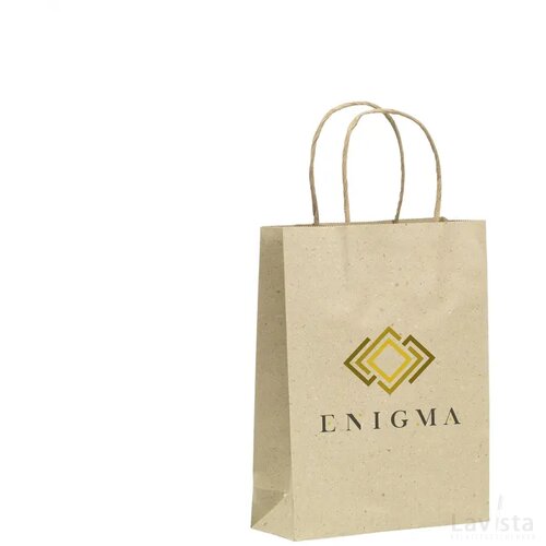 Leaf It Bag Gerecycled Graspapier (120 G/M²) M Bruin
