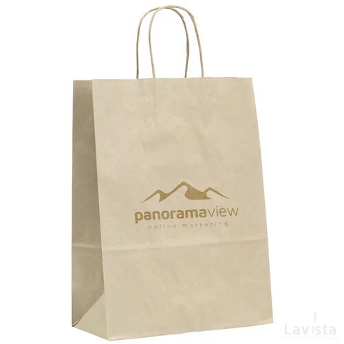 Leaf It Bag Wide Gerecycled Graspapier (90 G/M²) M Bruin