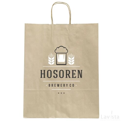 Leaf It Bag Gerecycled Graspapier (90 G/M²) M Bruin
