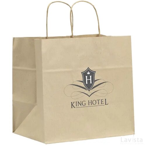 Leaf It Bag Gerecycled Graspapier (90 G/M²) L Bruin