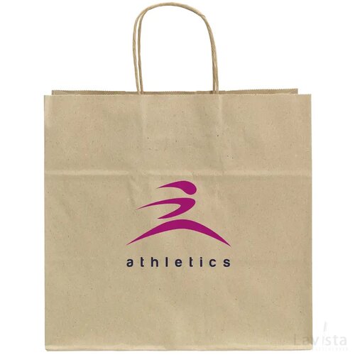 Leaf It Bag Gerecycled Graspapier (90 G/M²) L Bruin