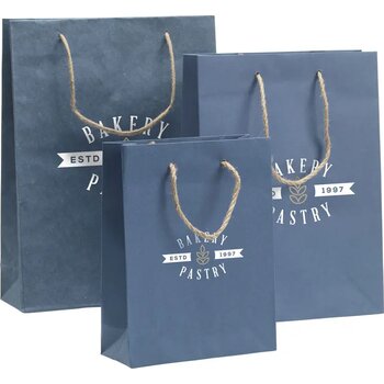 Leaf It Bag Gerecycled Met Jeansvezels (180 G/M²) M Donkerblauw