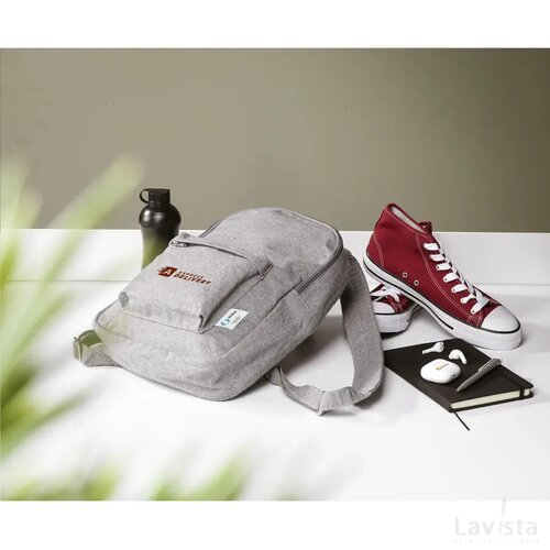 Wolkat Agadir Recycled Textile Backpack Rugzak Grijs
