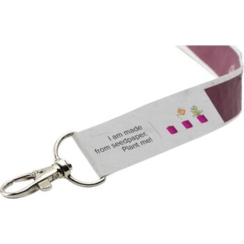 Seed Paper Lanyard 2 Cm Keycord Wit