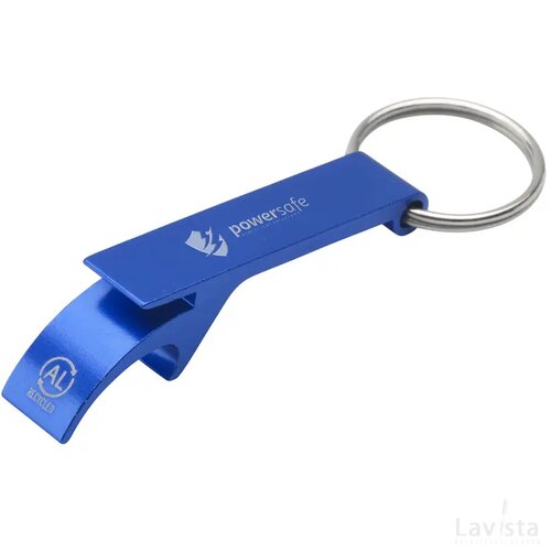Opener Grs Recycled Aluminium Sleutelhanger Blauw
