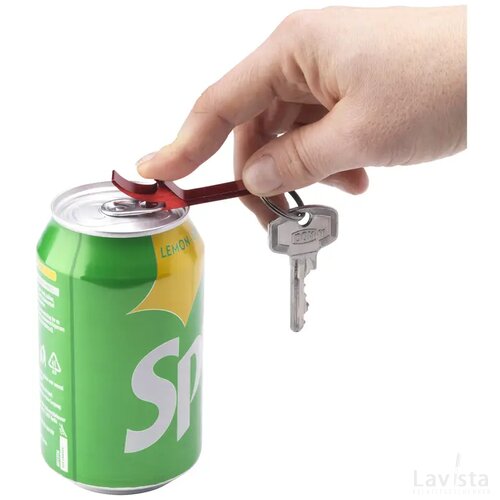 Opener Grs Recycled Aluminium Sleutelhanger Rood