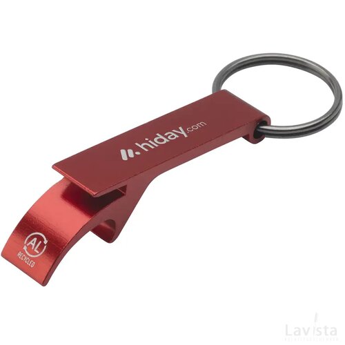Opener Grs Recycled Aluminium Sleutelhanger Rood