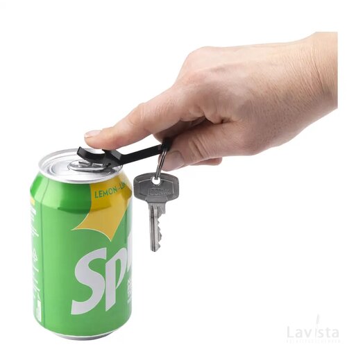 Opener Grs Recycled Aluminium Sleutelhanger Zwart