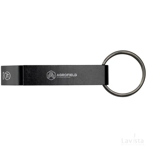 Opener Grs Recycled Aluminium Sleutelhanger Zwart