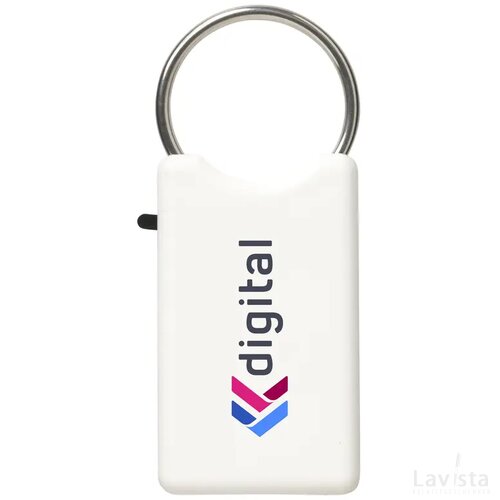 Safe Grs Recycled Key Ring Sleutelhanger Wit