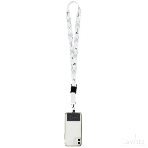 Lanyard Sublimatie Buckle Rpet 2 Cm Met Patch Keycord Pms Kleur Naar Keuze