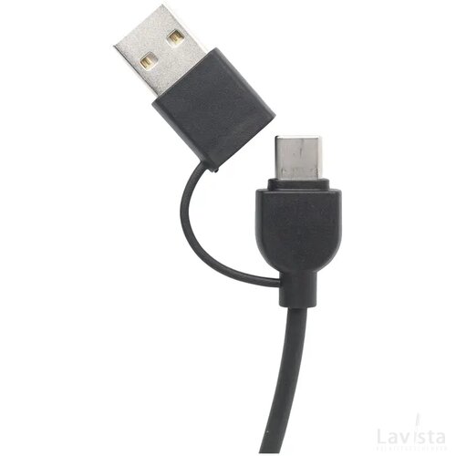 Charging Cable Rcs Recycled Abs-Tpe Oplaadkabel Zwart