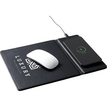 Recycled Wireless Charging Muismat Zwart