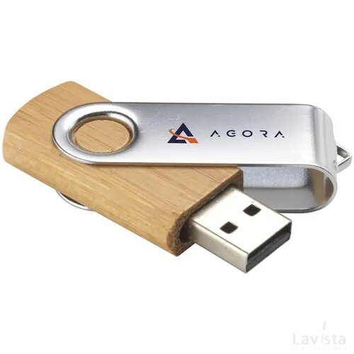 Usb Twist Bamboo 8 Gb Bamboe