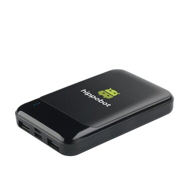 Compact Recycled Powerbank (5.000 mAh) Zwart Compact Recycled Powerbank (5.000 mAh) Zwart