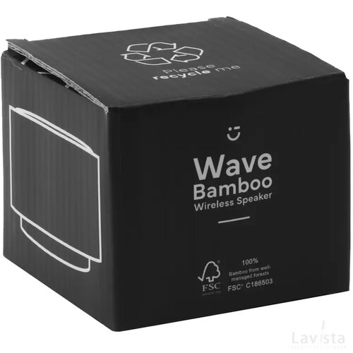 Wave Fsc Bamboo Wireless Speaker Draadloze Speaker Bamboe