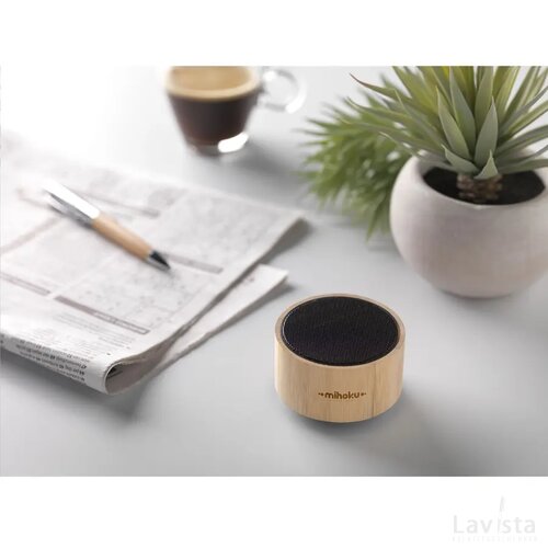 Wave Fsc Bamboo Wireless Speaker Draadloze Speaker Bamboe