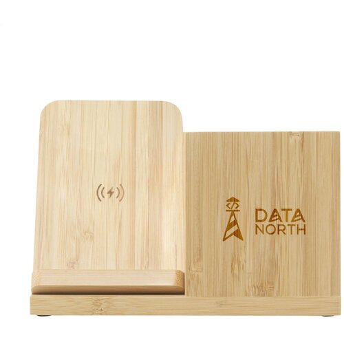 Bamboo Penhouder Met Draadloze Oplader